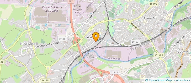 localisation de l'entreprise MADAME SAMIA ZERGOUN  MAUBEUGE