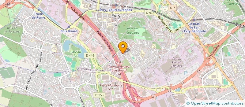 localisation de l'entreprise MADAME SAMIENNE ALMEDA  EVRY-COURCOURONNES