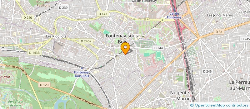 localisation de l'entreprise MADAME SAMINA RAHIMI  FONTENAY-SOUS-BOIS