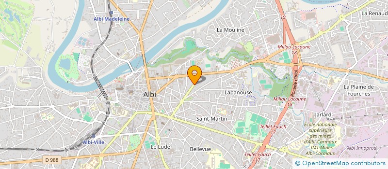 localisation de l'entreprise MADAME SAMIRA ADOUANI  ALBI