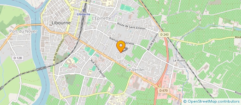 localisation de l'entreprise MADAME SAMIRA ALLALI  LIBOURNE