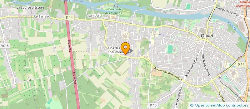 localisation de l'entreprise MADAME SAMIRA AMENZOU à OLIVET