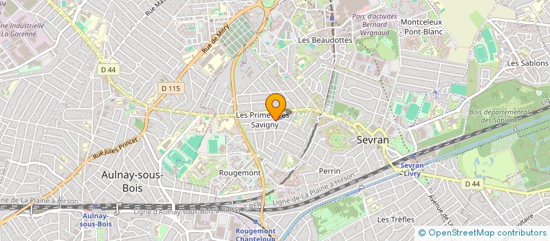 localisation de l'entreprise MADAME SAMIRA AMRANI à SEVRAN