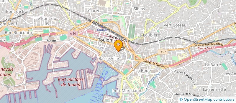 localisation de l'entreprise MADAME SAMIRA ARIBA à TOULON