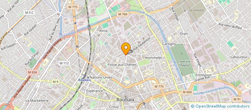 localisation de l'entreprise MADAME SAMIRA ATSI  ROUBAIX