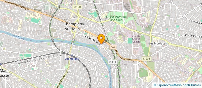 localisation de l'entreprise MADAME SAMIRA BATTOU  CHAMPIGNY-SUR-MARNE