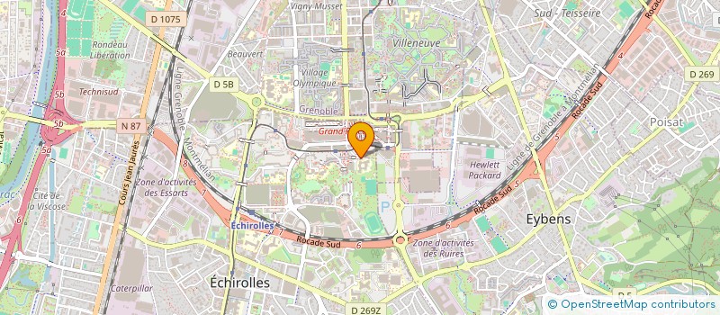 localisation de l'entreprise MADAME SAMIRA BELKHEIR  ECHIROLLES