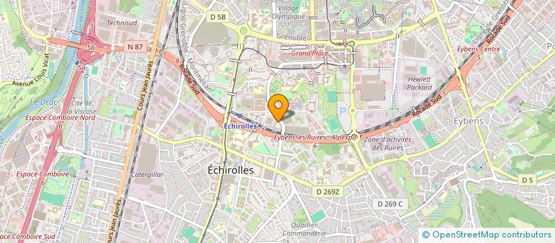 localisation de l'entreprise MADAME SAMIRA BELOUAAR  ECHIROLLES