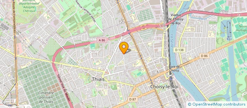 localisation de l'entreprise MADAME SAMIRA BENADJEMIA  THIAIS