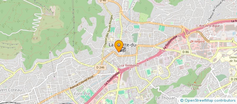 localisation de l'entreprise MADAME SAMIRA BENCHAKOUR à LA VALETTE-DU-VAR