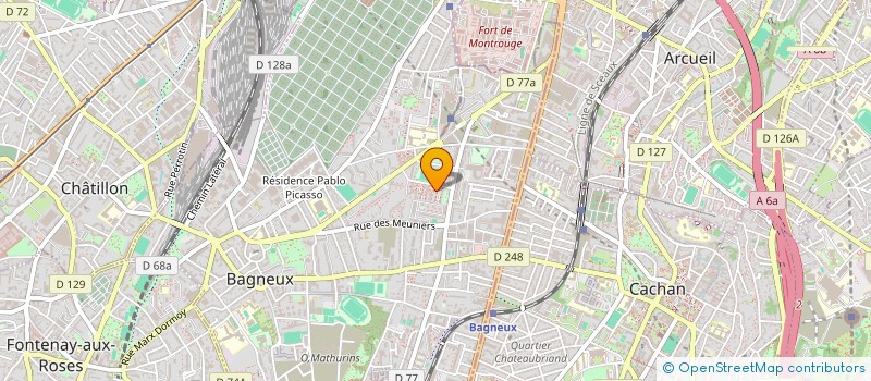 localisation de l'entreprise MADAME SAMIRA BENSAAD à BAGNEUX