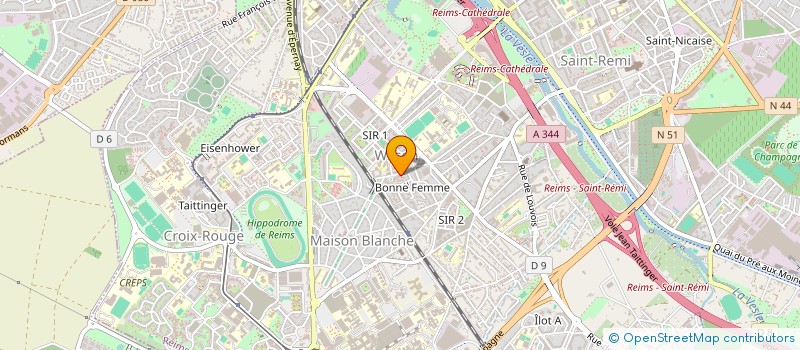 localisation de l'entreprise MADAME SAMIRA BERTIT  REIMS