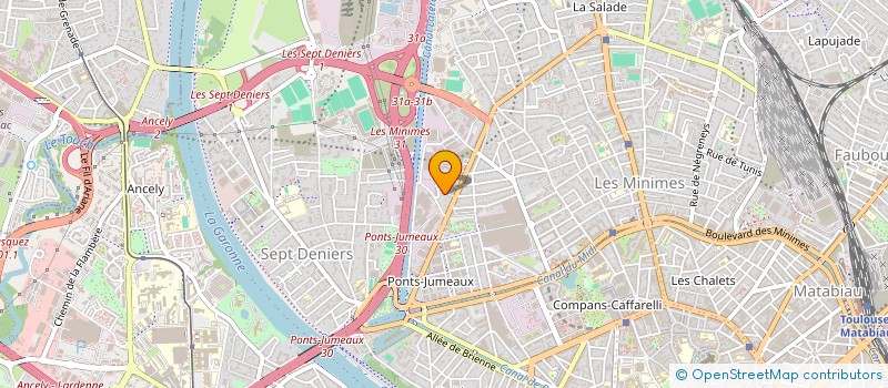 localisation de l'entreprise MADAME SAMIRA BOUDIA  TOULOUSE