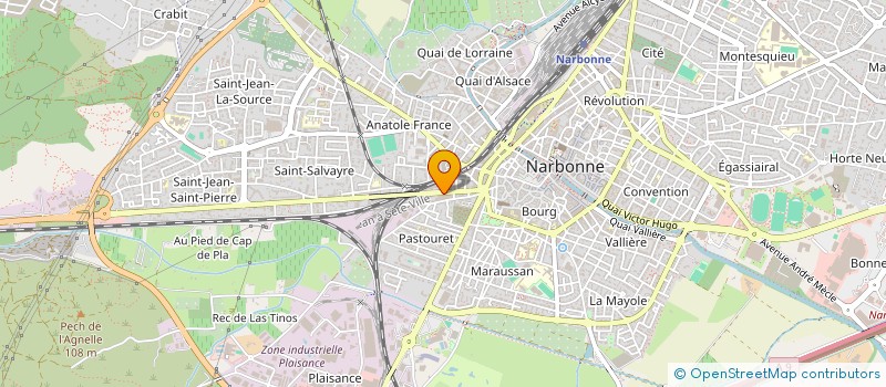 localisation de l'entreprise MADAME SAMIRA BOUDIBA  NARBONNE