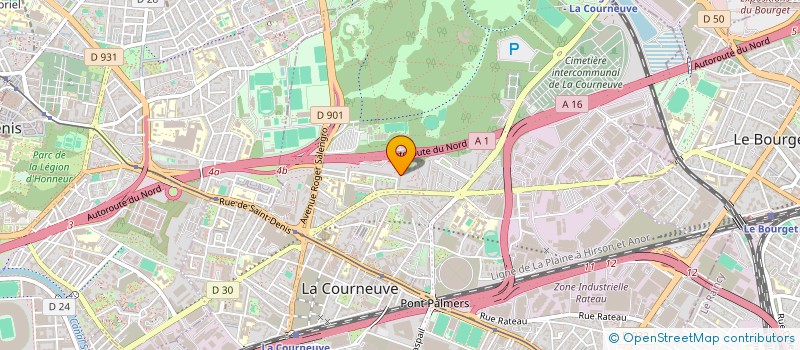 localisation de l'entreprise MADAME SAMIRA BOUNAMCHA à LA COURNEUVE