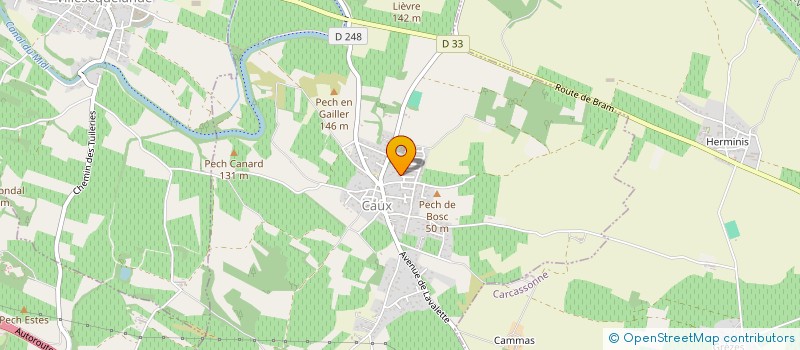 localisation de l'entreprise MADAME SAMIRA BOUSROUD  CAUX-ET-SAUZENS