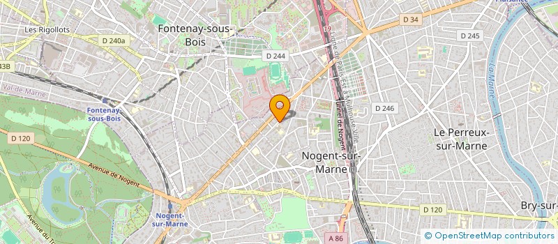 localisation de l'entreprise MADAME SAMIRA BOUZOUIDJA  NOGENT-SUR-MARNE