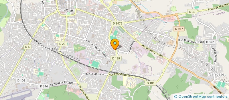 localisation de l'entreprise MADAME SAMIRA BROUZI  DAX