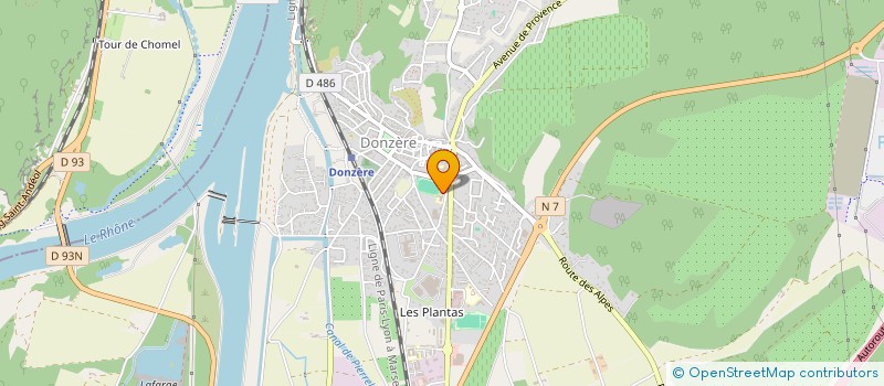 localisation de l'entreprise MADAME SAMIRA DAHMANI  DONZERE