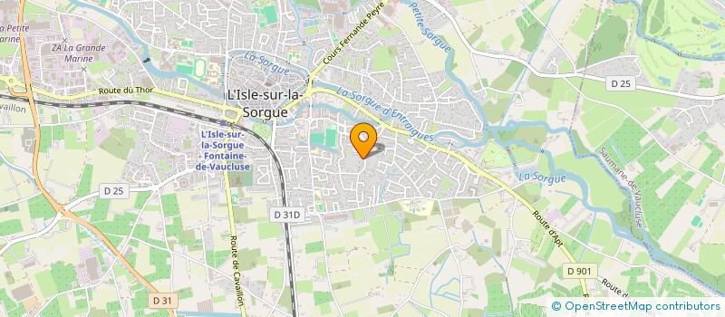 localisation de l'entreprise MADAME SAMIRA EL BAZ  L'ISLE-SUR-LA-SORGUE