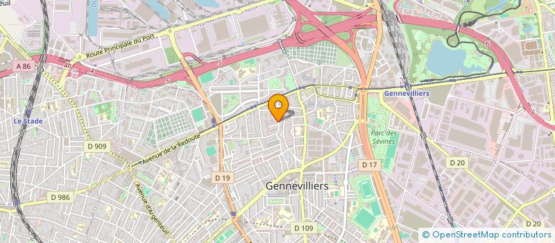 localisation de l'entreprise MADAME SAMIRA EL GADIR à GENNEVILLIERS