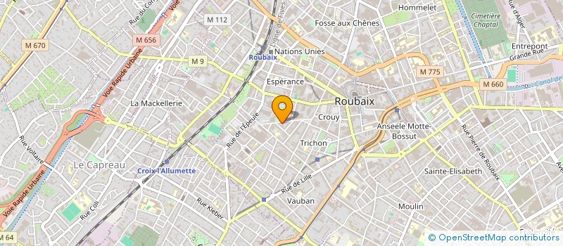 localisation de l'entreprise MADAME SAMIRA EL HADRAOUI  ROUBAIX