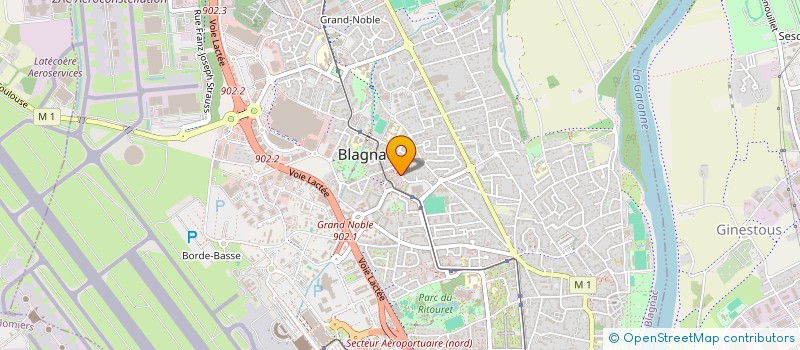 localisation de l'entreprise MADAME SAMIRA EL MOUDEN  BLAGNAC