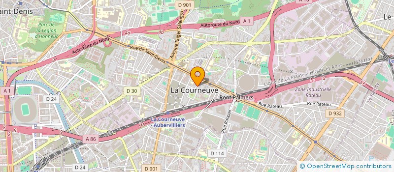 localisation de l'entreprise MADAME SAMIRA ETTAJ à LA COURNEUVE