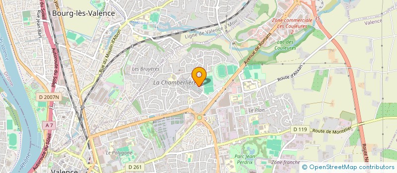 localisation de l'entreprise MADAME SAMIRA FAKIR  VALENCE