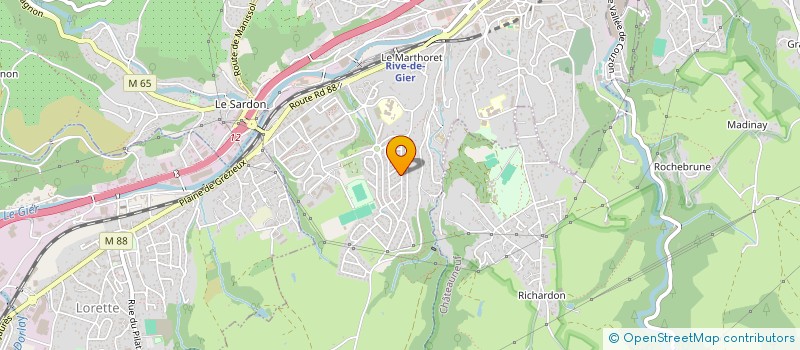 localisation de l'entreprise MADAME SAMIRA GUEDDOUDJ  RIVE-DE-GIER