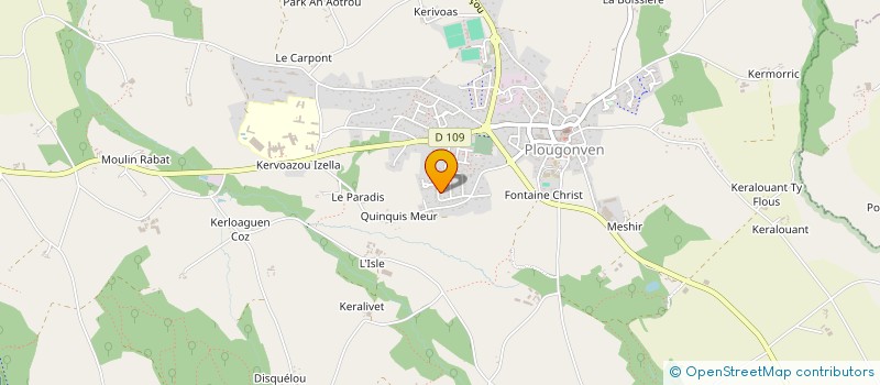 localisation de l'entreprise MADAME SAMIRA HAMOUCHI  PLOUGONVEN