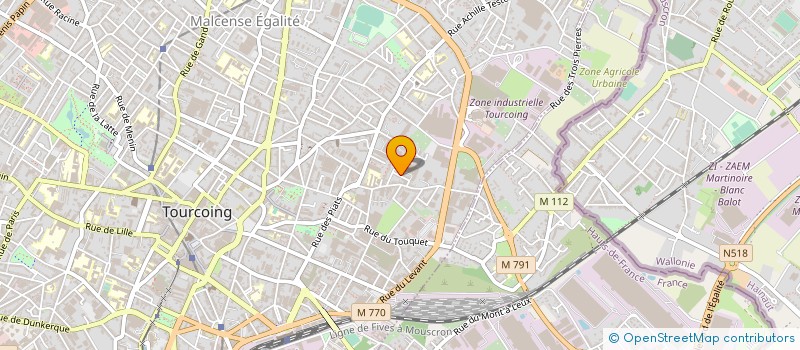 localisation de l'entreprise MADAME SAMIRA HASSANI à TOURCOING
