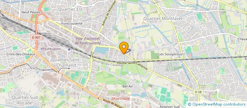 localisation de l'entreprise MADAME SAMIRA KARA-ALI  AVIGNON