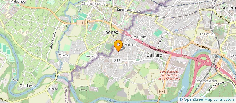 localisation de l'entreprise MADAME SAMIRA LAOUAR HAMZAOUI  GAILLARD