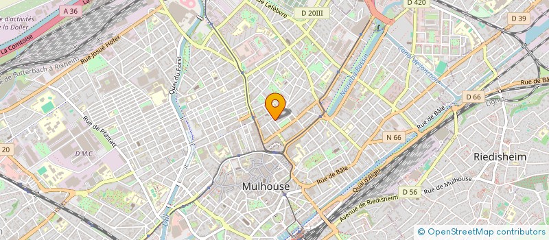 localisation de l'entreprise MADAME SAMIRA LAOUINI  MULHOUSE