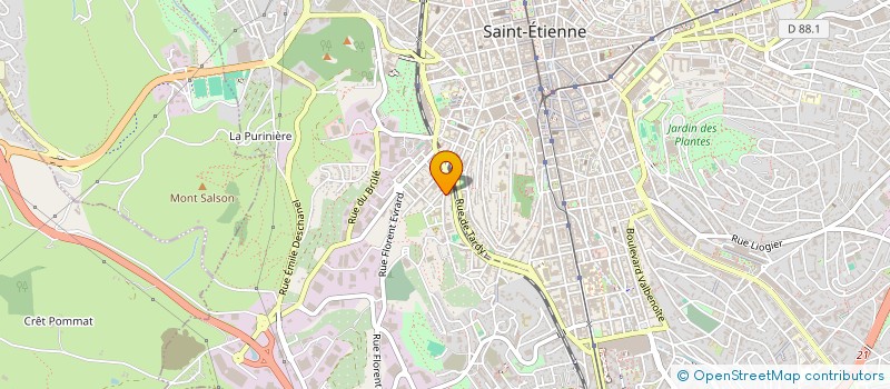 localisation de l'entreprise MADAME SAMIRA MAJDOUBI  SAINT-ETIENNE