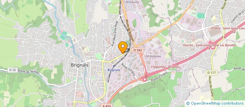 localisation de l'entreprise MADAME SAMIRA MDIMEGH  BRIGNAIS