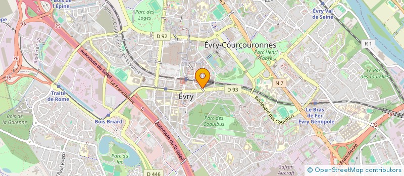 localisation de l'entreprise MADAME SAMIRA MELIOUH  EVRY-COURCOURONNES
