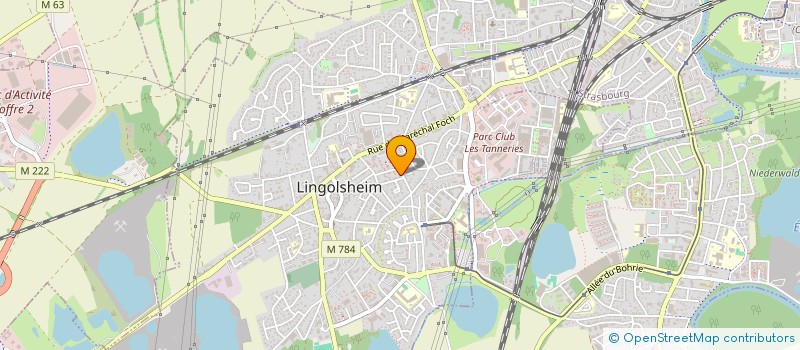 localisation de l'entreprise MADAME SAMIRA MIFTAH  LINGOLSHEIM