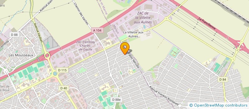 localisation de l'entreprise MADAME SAMIRA MILOUD ABID à TREMBLAY-EN-FRANCE