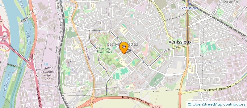 localisation de l'entreprise MADAME SAMIRA MOIZINI  VENISSIEUX