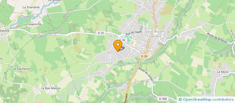 localisation de l'entreprise MADAME SAMIRA MOSTEFA-CHAA  SOUCIEU-EN-JARREST