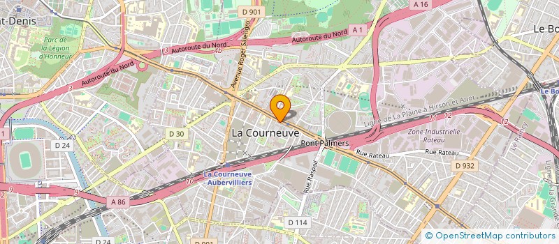 localisation de l'entreprise MADAME SAMIRA OUDAOUD à LA COURNEUVE