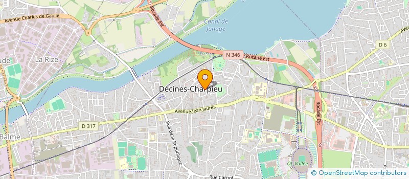 localisation de l'entreprise MADAME SAMIRA SALLOUH  DECINES-CHARPIEU