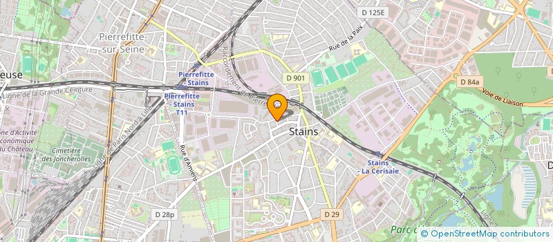 localisation de l'entreprise MADAME SAMIRA SEDDIKI  STAINS