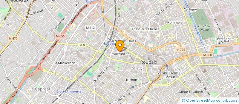 localisation de l'entreprise MADAME SAMIRA SERHANI  ROUBAIX