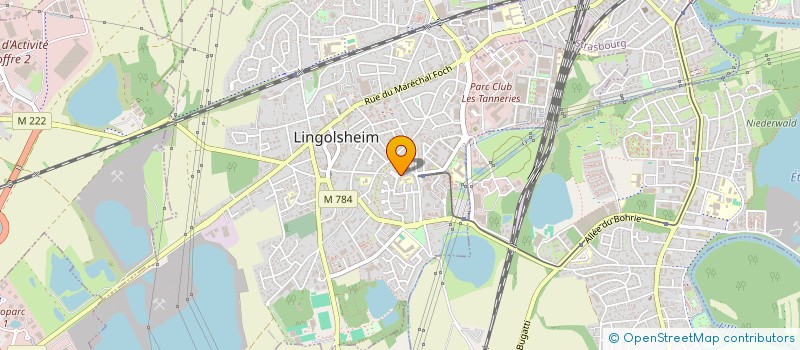 localisation de l'entreprise MADAME SAMIRA TAALBI  LINGOLSHEIM