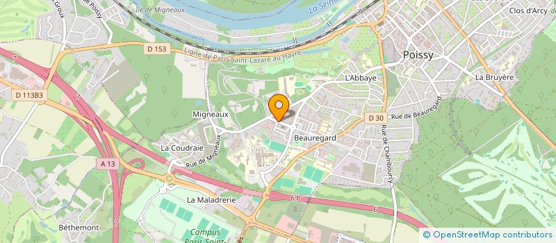 localisation de l'entreprise MADAME SAMIRA TAFAT  POISSY