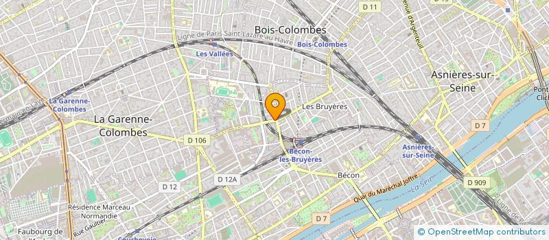 localisation de l'entreprise MADAME SAMIRA TAJJIOU à BOIS-COLOMBES