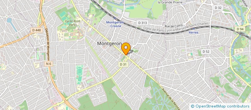 localisation de l'entreprise MADAME SAMIRA TOUMI  MONTGERON